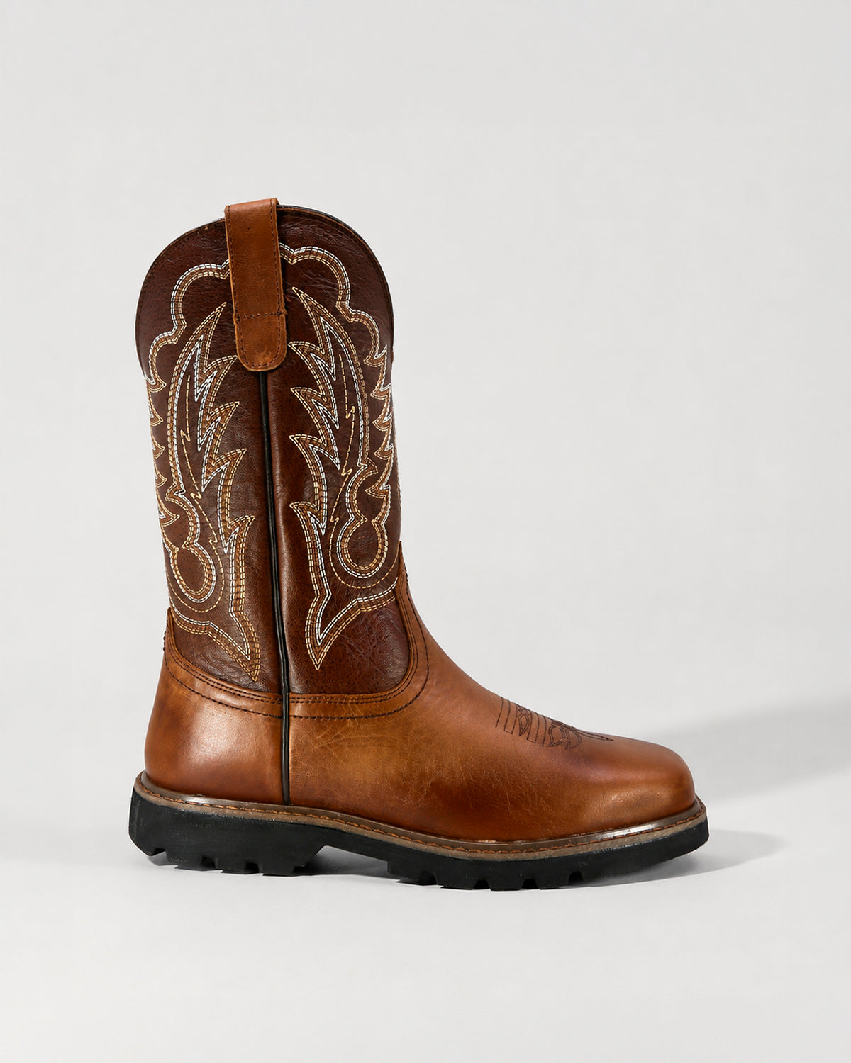 Bota Vaquera Piel Hombre Trabajo Resistente Cowboy Texaban