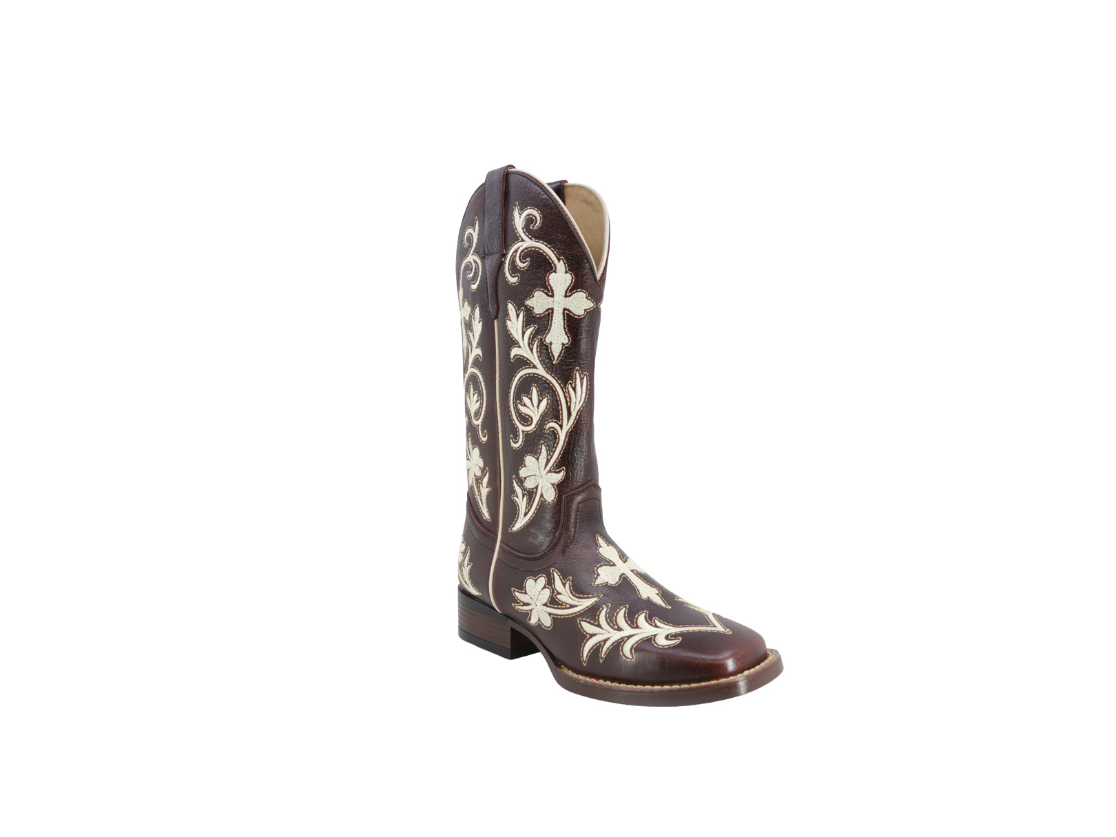 Bota Vaquera Texaban Texana 36400 Color Rojo