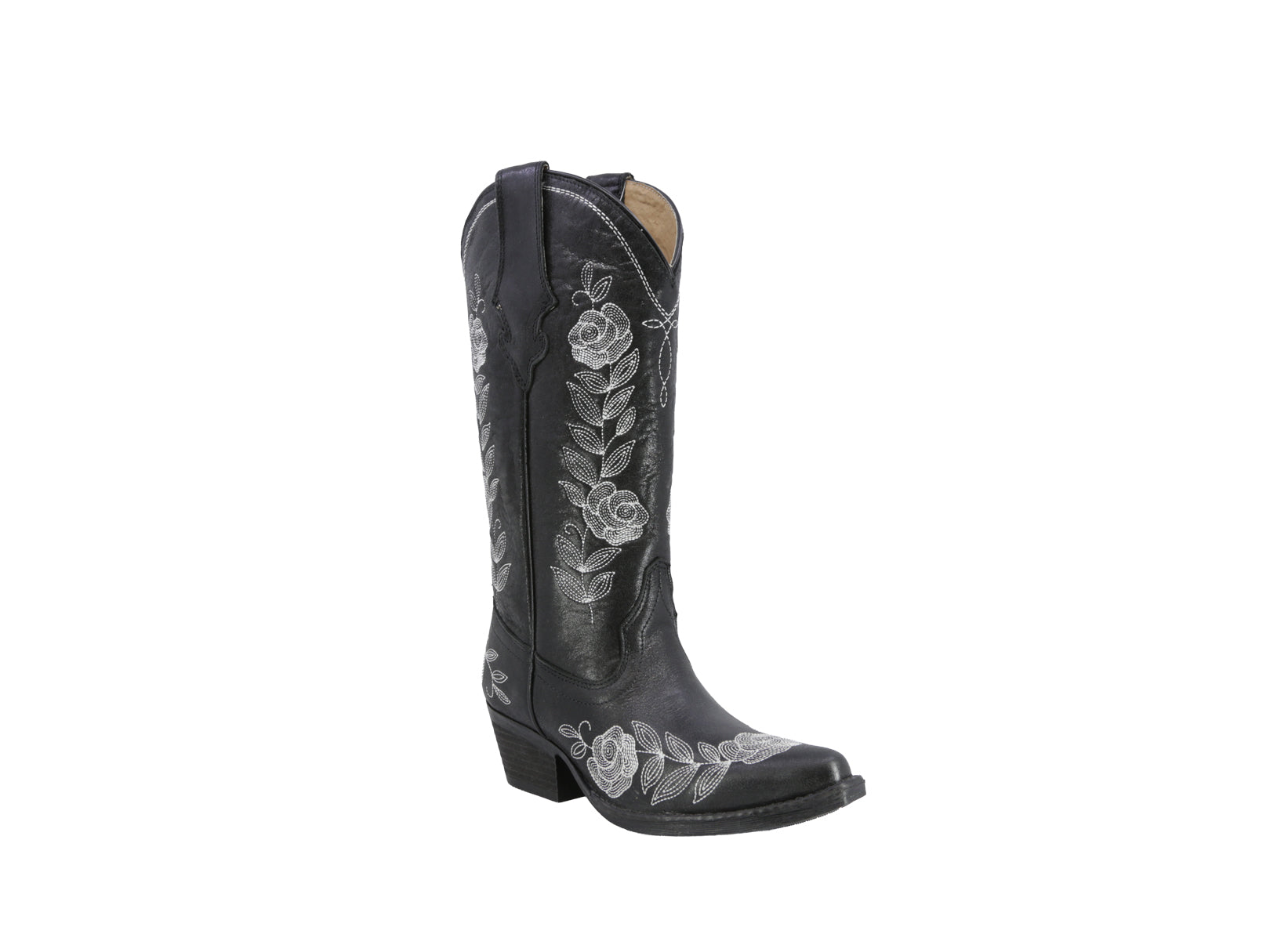 Bota Vaquera Texaban Eleonora 36425 Color Negra