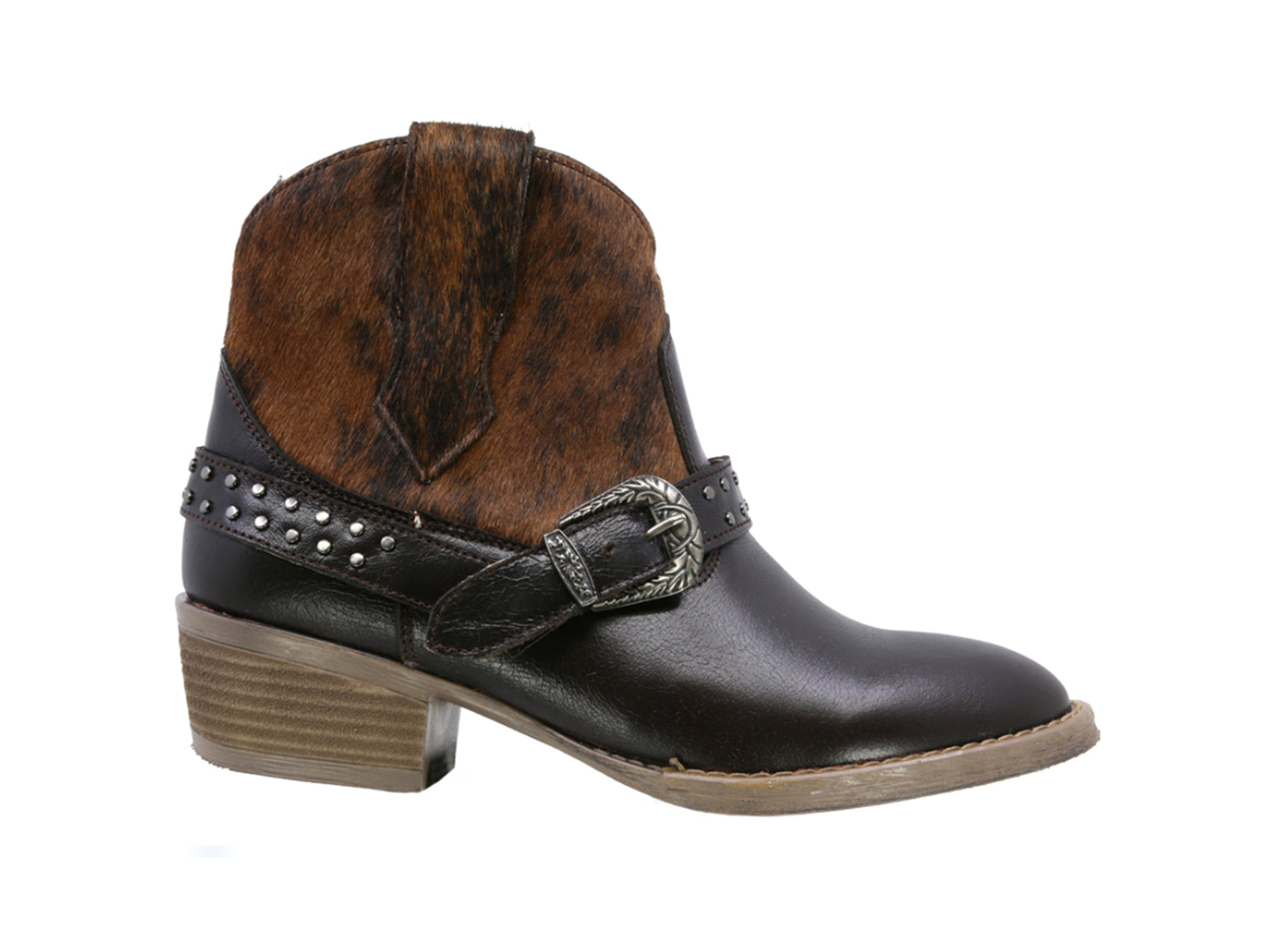 Botin Vaquero de Piel Mujer Western Cowboy y Casual Texaban