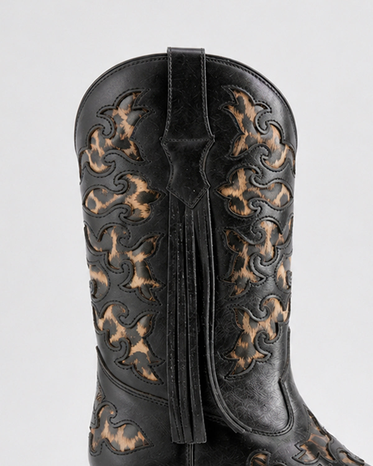 Bota Vaquera Piel 36421 Negro