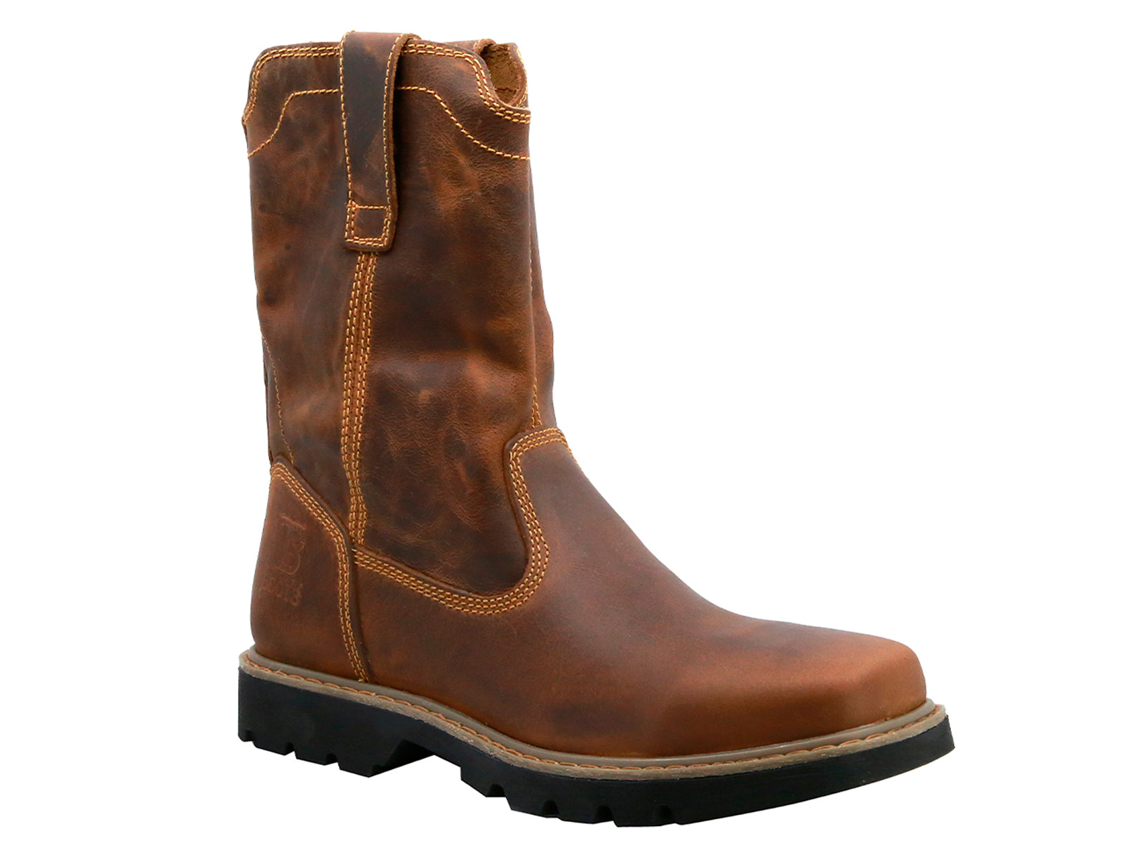 Bota Vaquera Piel Hombre Trabajo Resistente Cowboy Texaban
