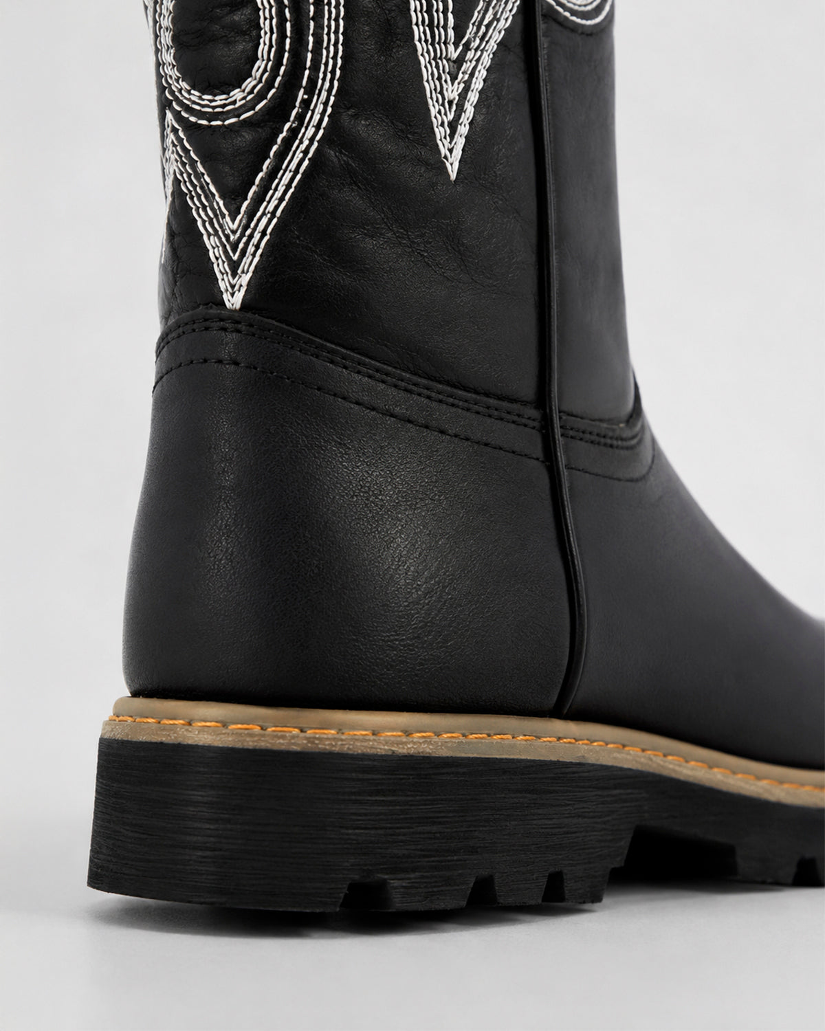 Bota Vaquera Piel 36203 Negro