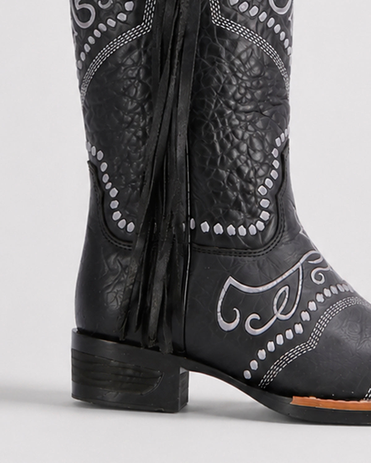 Bota Vaquera Piel 36443 Negro