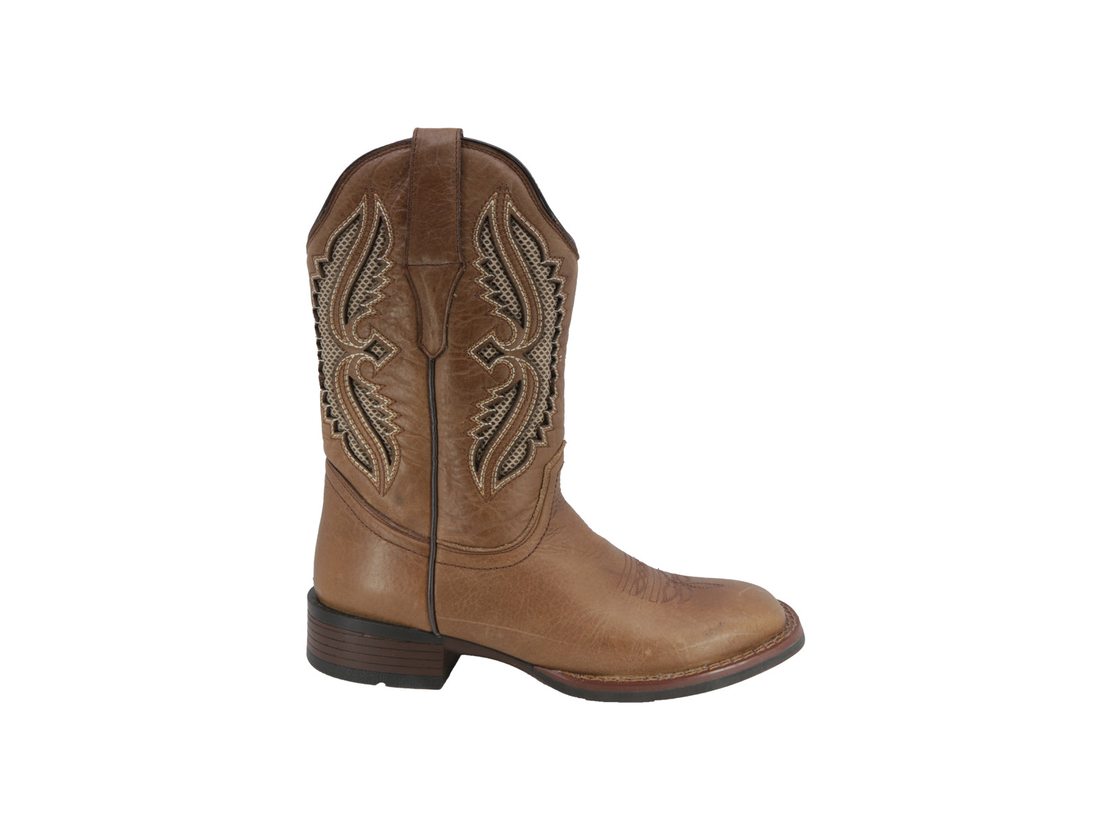 Bota Vaquera Piel Hombre Western Cowboy Rodeo Alamo Texaban