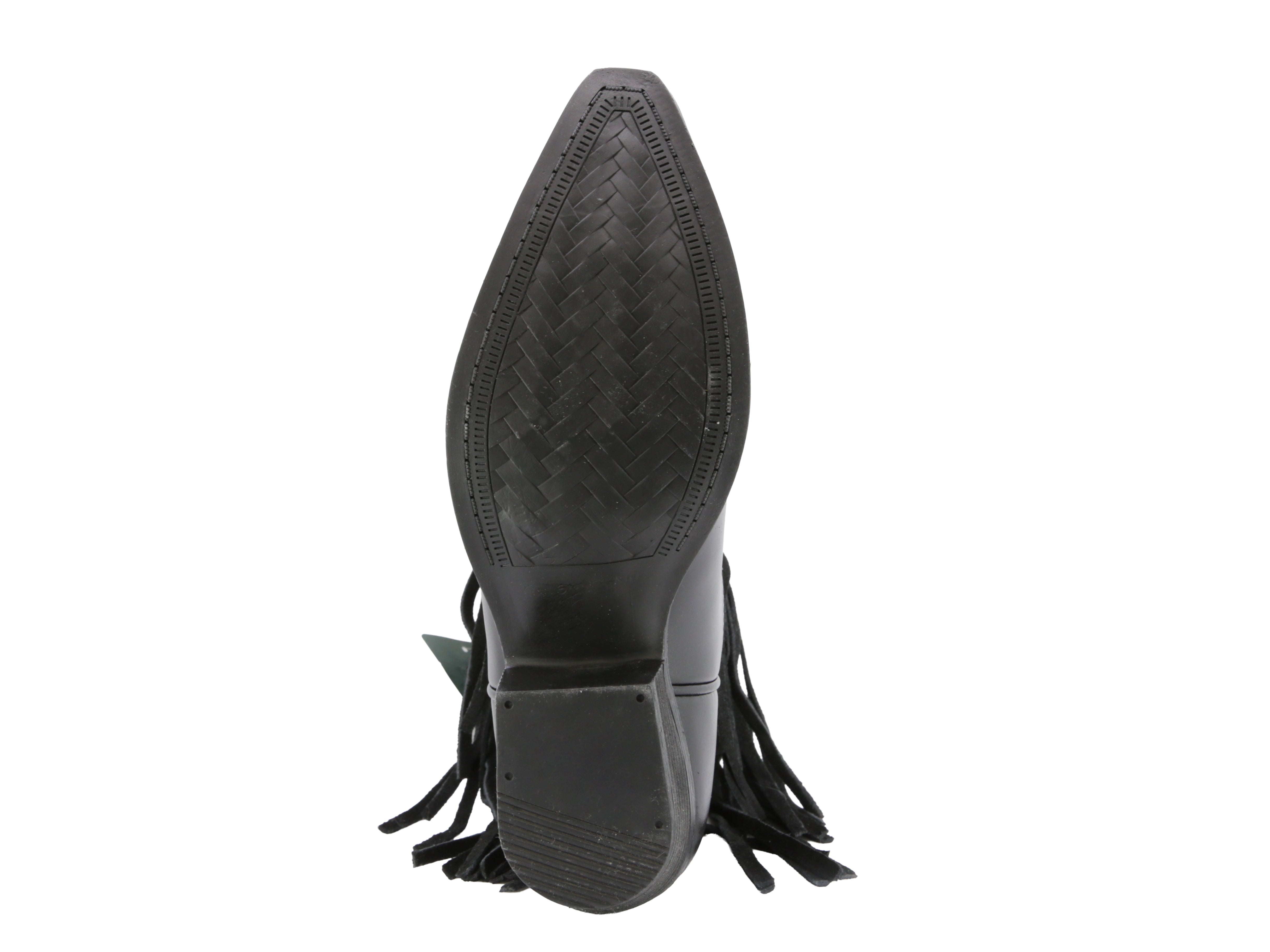Bota con flecos Vaquera Texaban Eleonora 36422 Negra