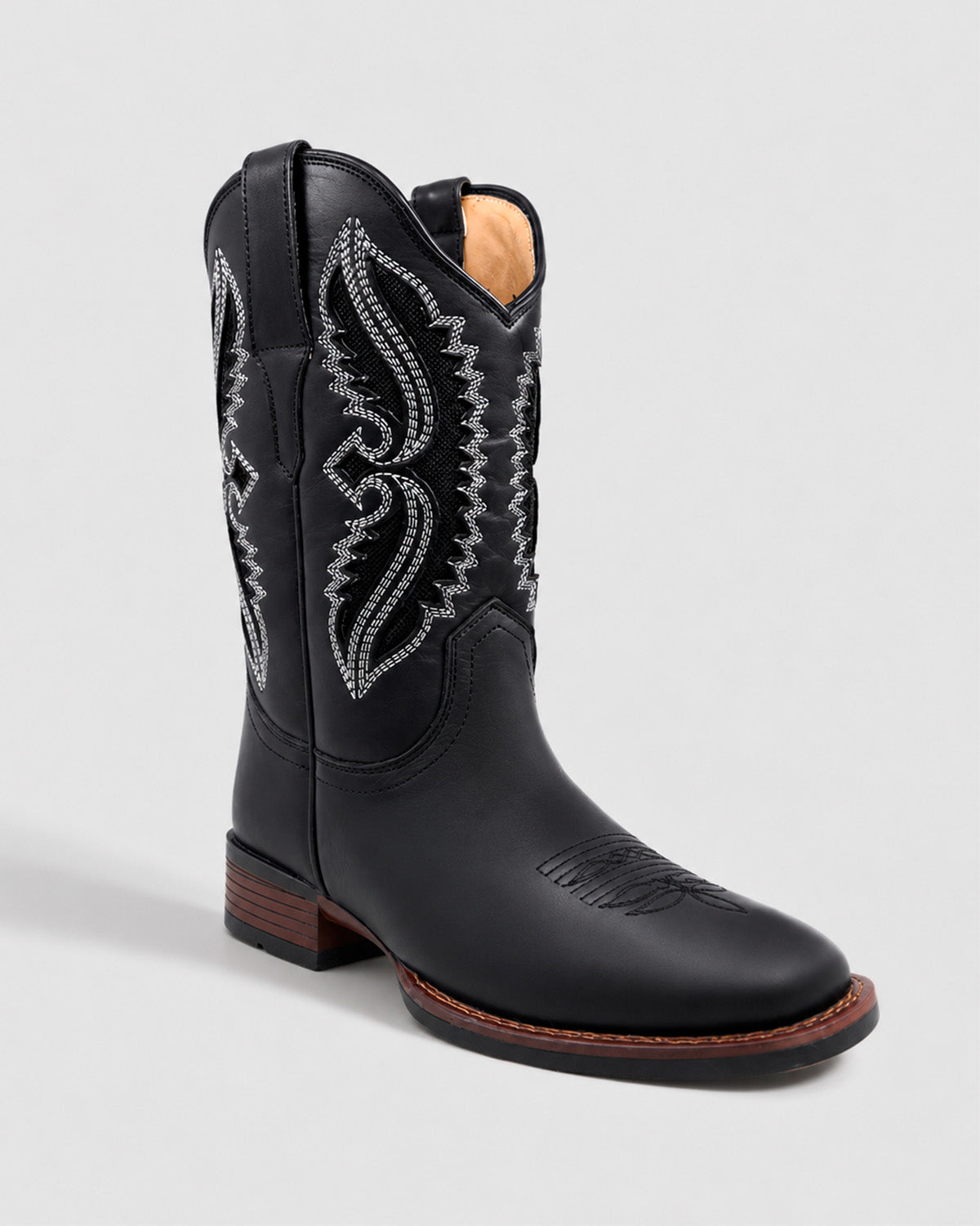 Bota Vaquera Piel Hombre Western Cowboy Rodeo Alamo Texaban