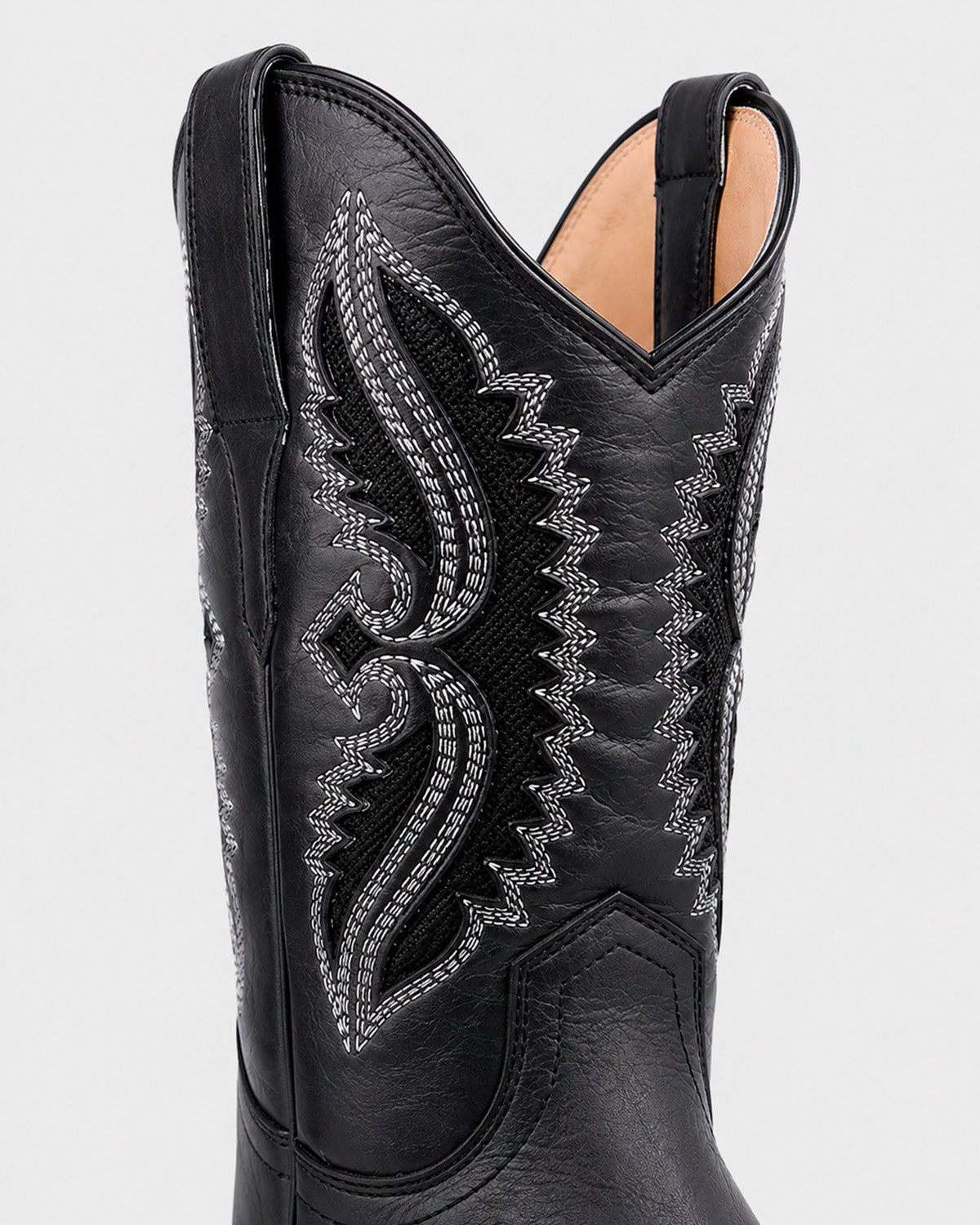 Bota Vaquera Álamo 36202 de Piel Negra para Hombre