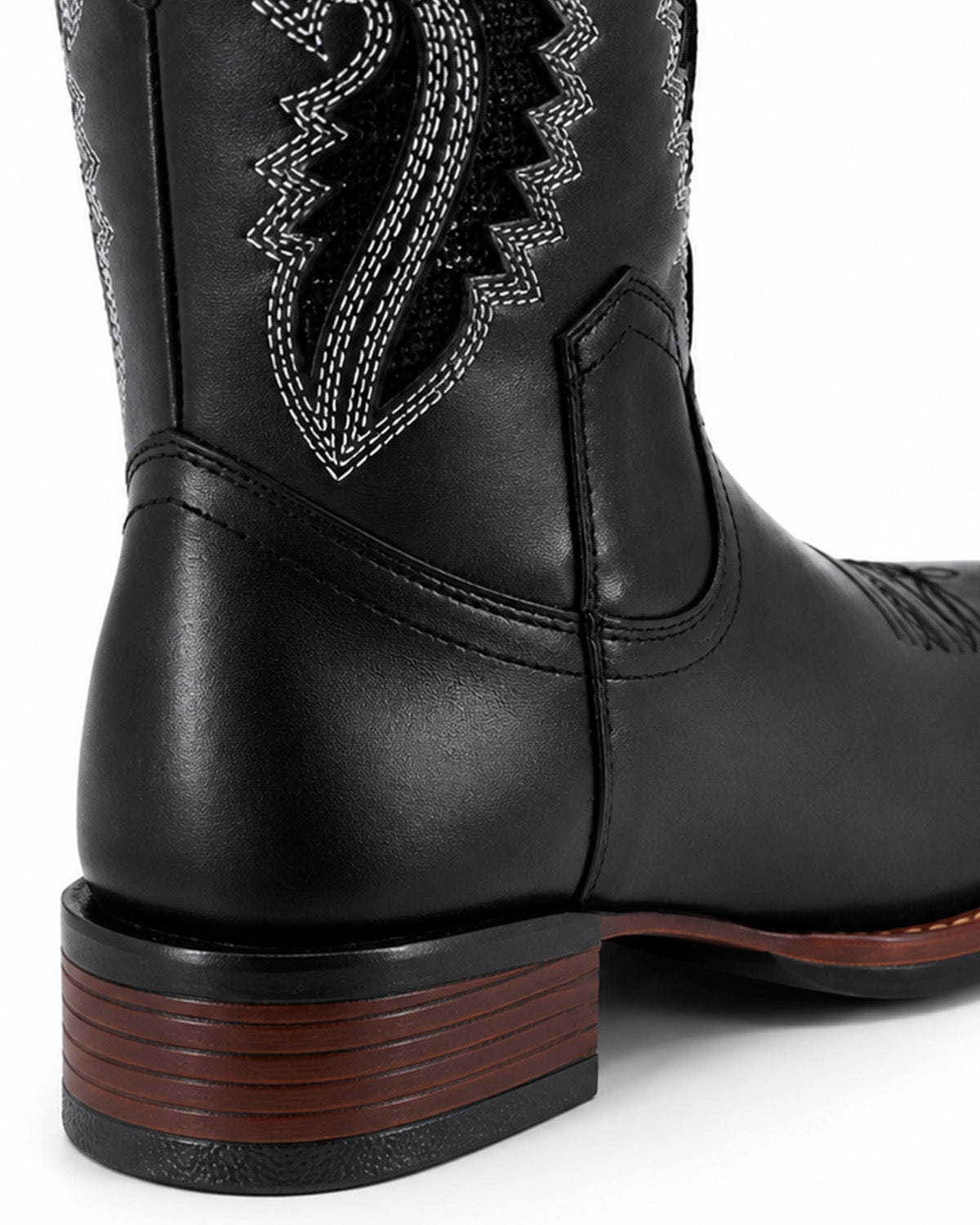 Bota Vaquera Álamo 36202 de Piel Negra para Hombre