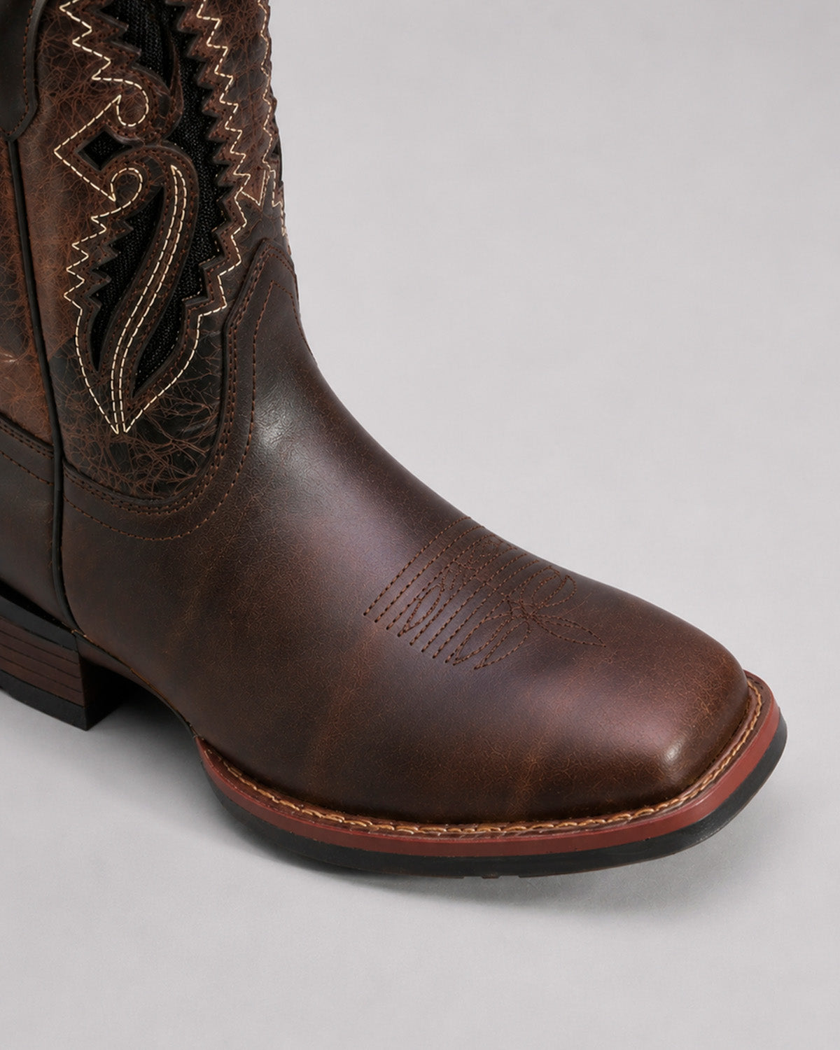 Bota Vaquera Piel Hombre Western Cowboy Rodeo Alamo Texaban