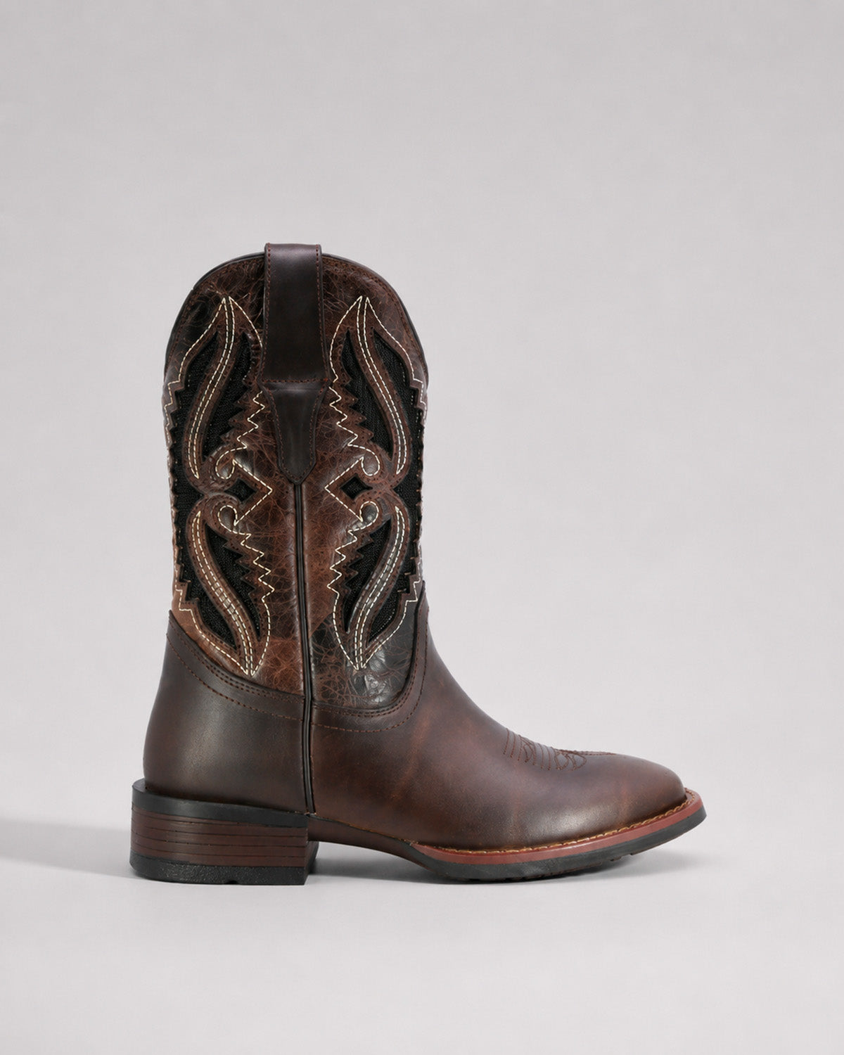 Bota Vaquera Piel Hombre Western Cowboy Rodeo Alamo Texaban