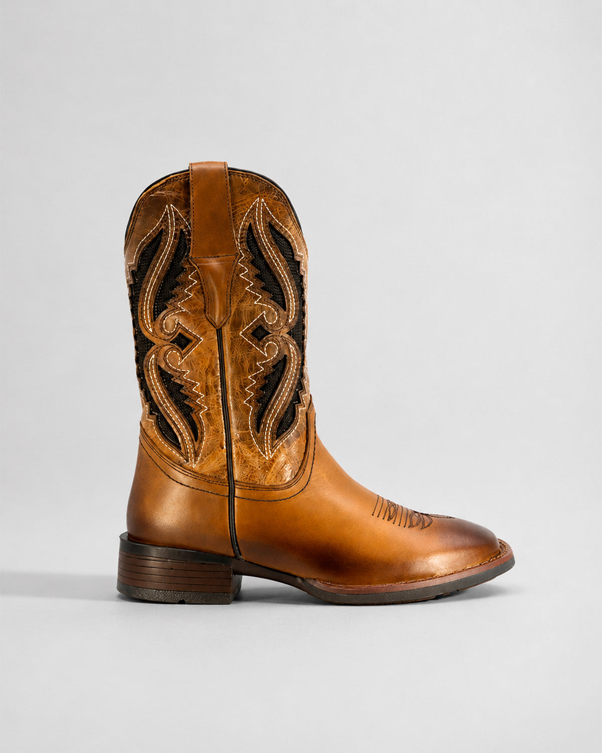 Bota Vaquera Piel Hombre Western Cowboy Rodeo Alamo Texaban