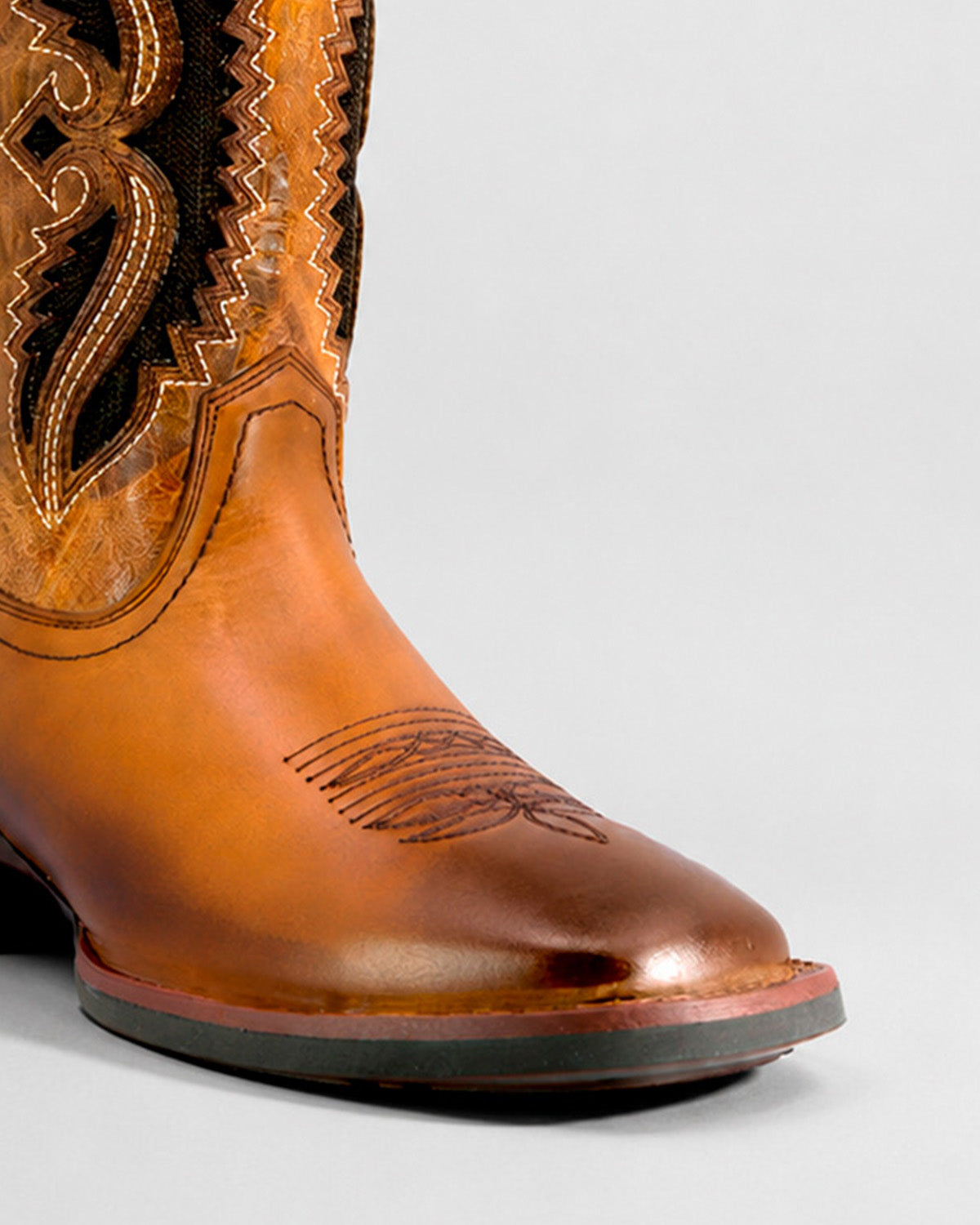 Bota Vaquera Piel Hombre Western Cowboy Rodeo Alamo Texaban