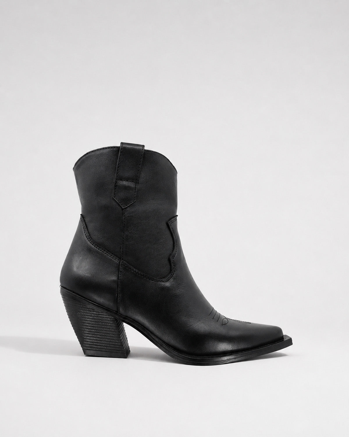 Botin Vaquero Piel 37660 Negro
