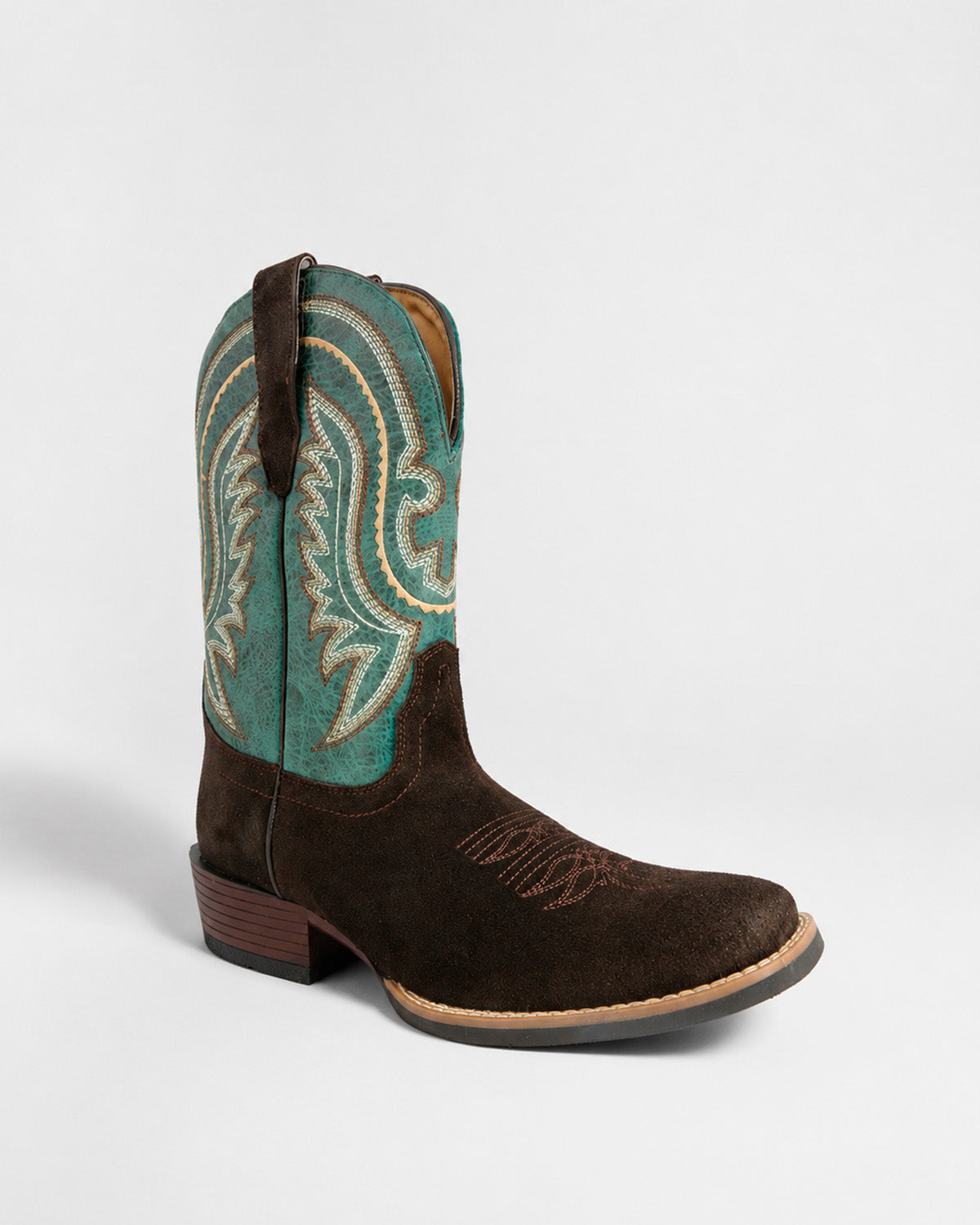 Bota Vaquera Piel Hombre Western Cowboy Rodeo Alamo Texaban
