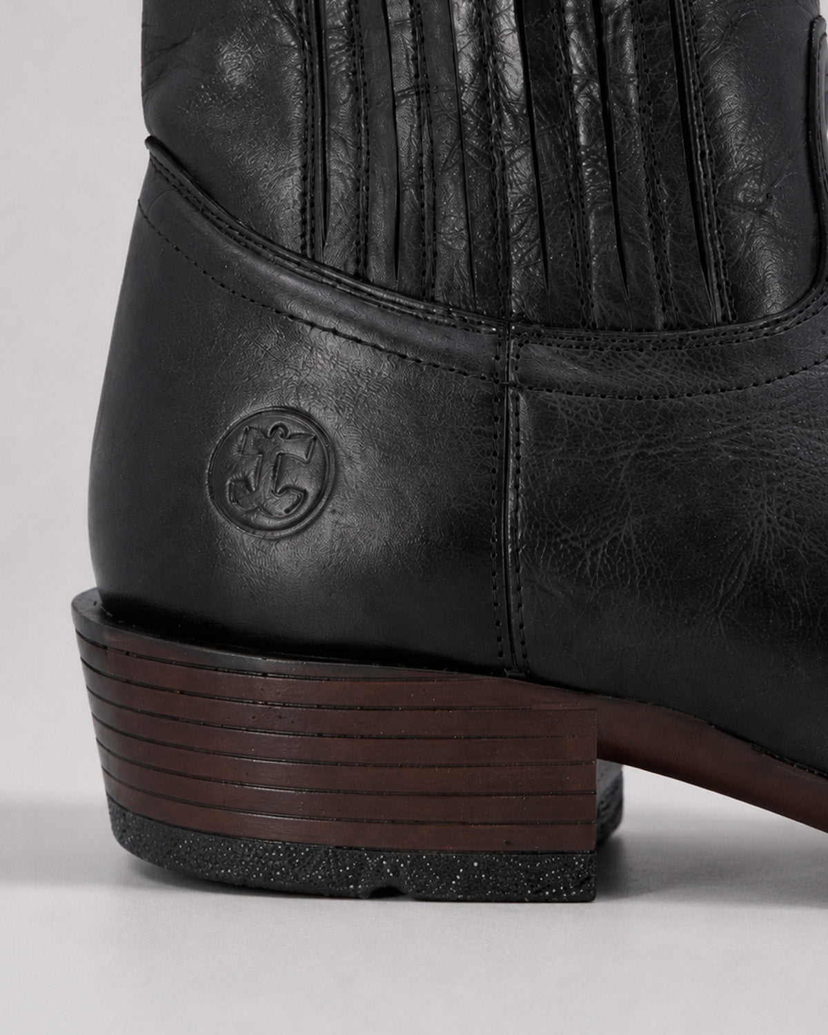 Botin Vaquero Piel 36464 Negro