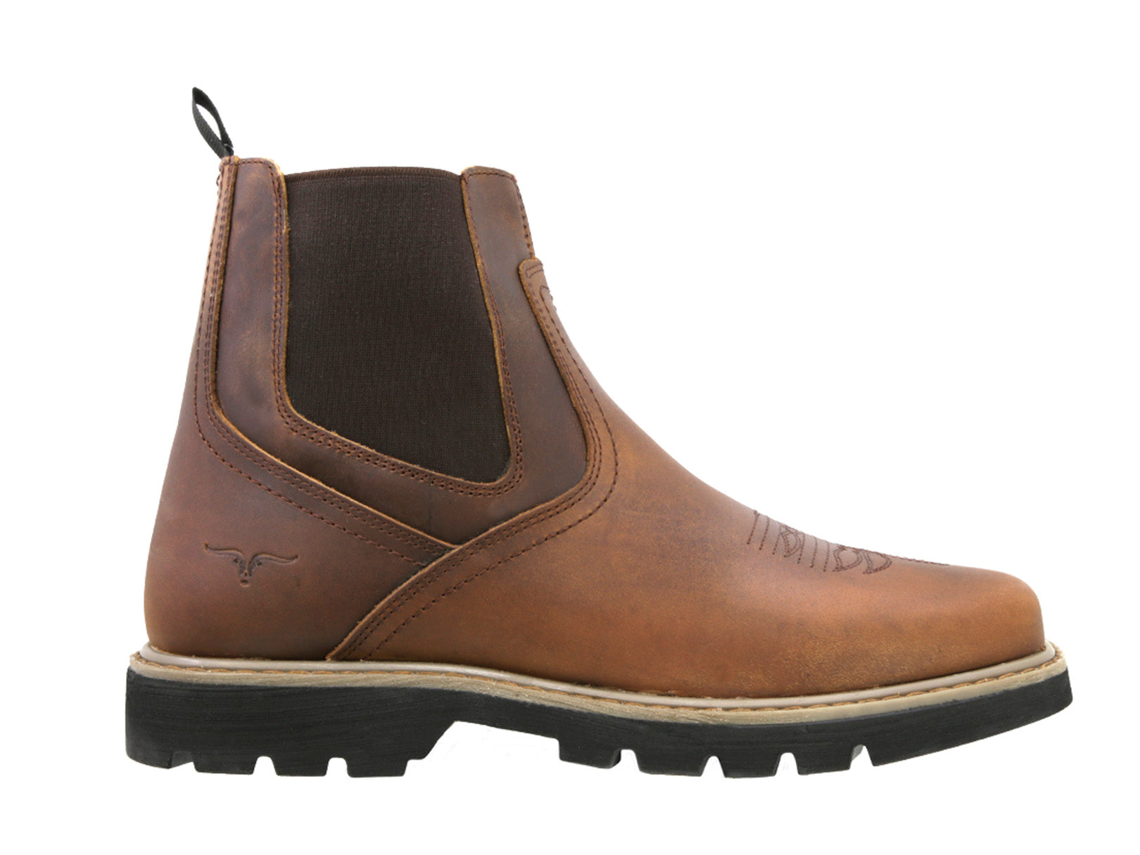 Botin Vaquera Piel Hombre Trabajo Resistente Cowboy Texaban