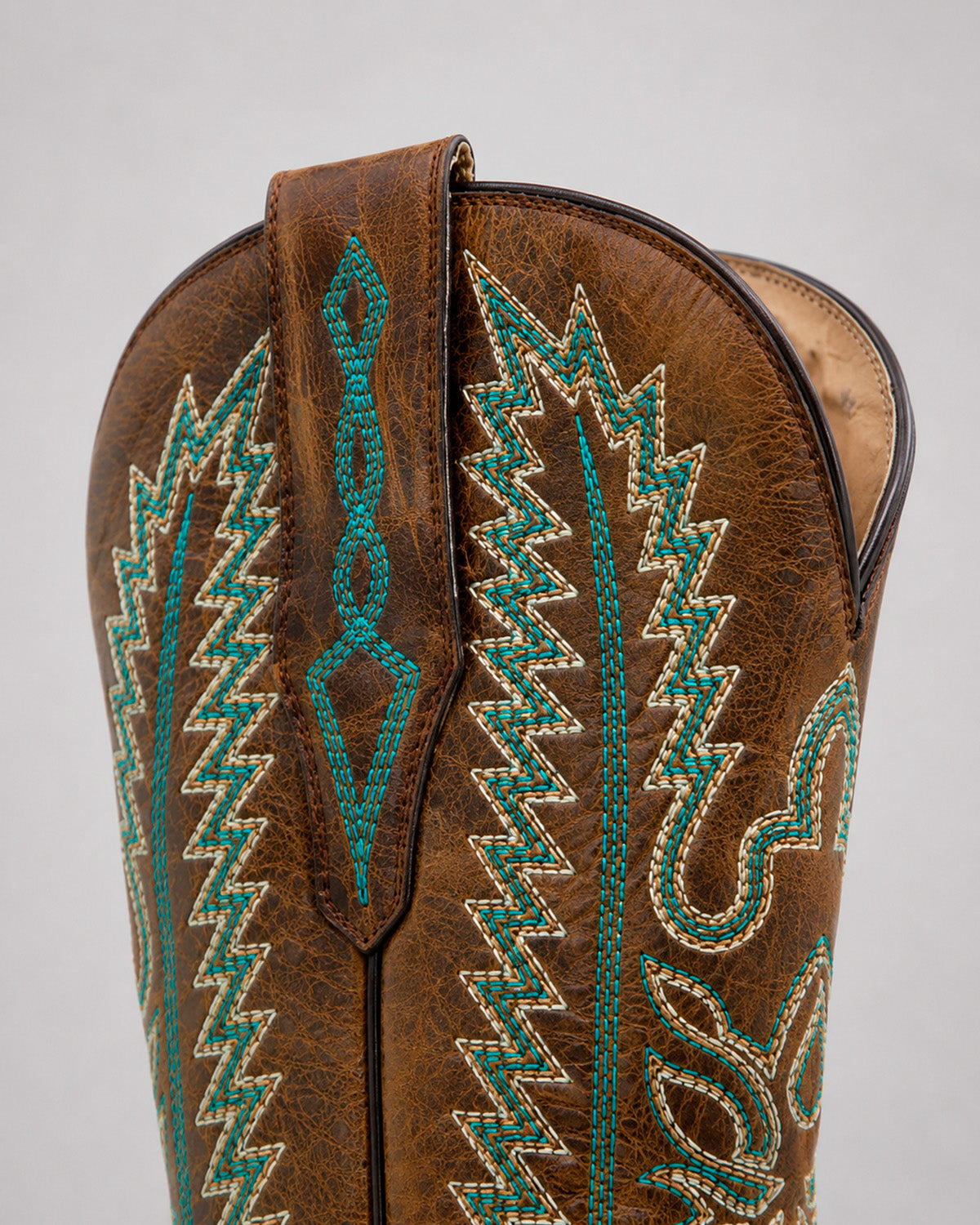 Bota Vaquera Mujer Piel Bordada Western Artesanal Texaban