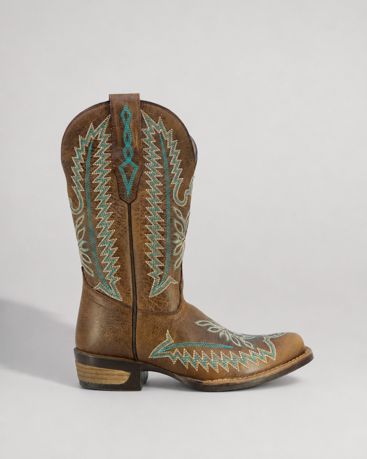 Bota Vaquera Mujer Piel Bordada Western Artesanal Texaban