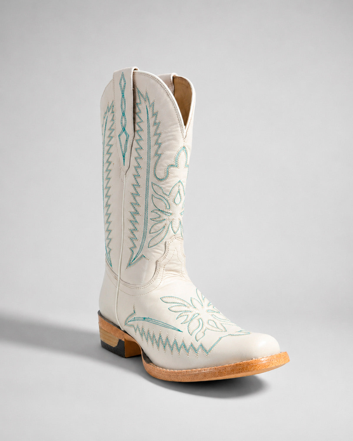 Bota Vaquera Mujer Piel Bordada Western Artesanal Texaban