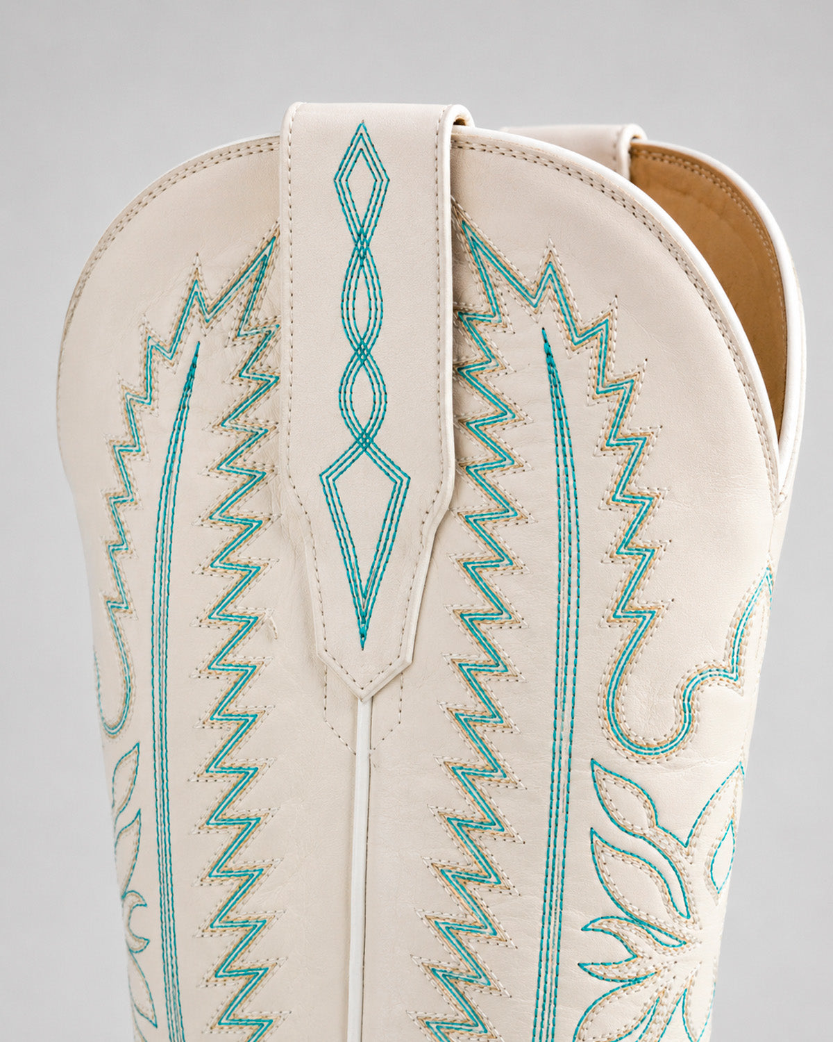 Bota Vaquera Mujer Piel Bordada Western Artesanal Texaban