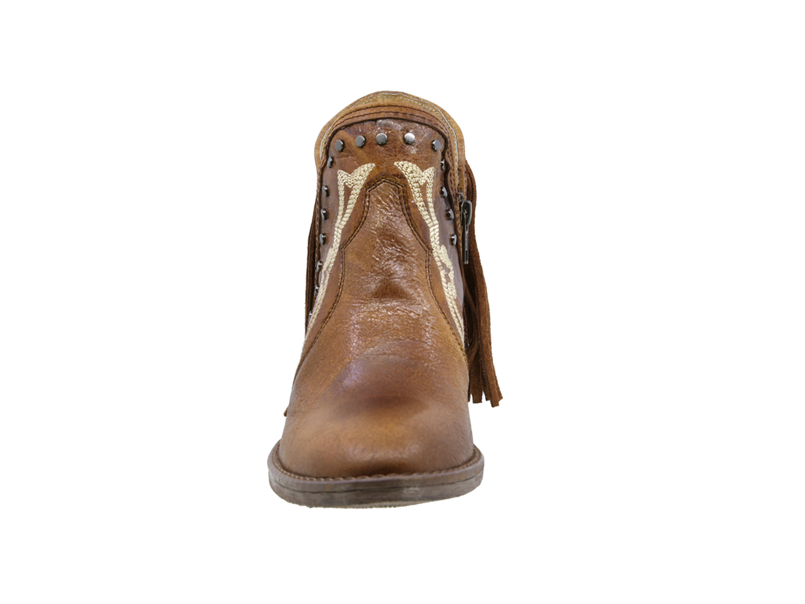 Botin Vaquero de Piel Mujer Western Barbas Casual Texaban
