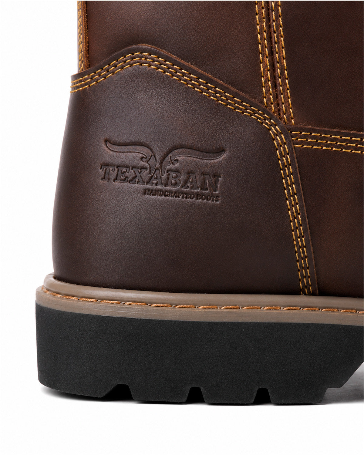 Bota Vaquera Piel Hombre Trabajo Resistente Cowboy Texaban
