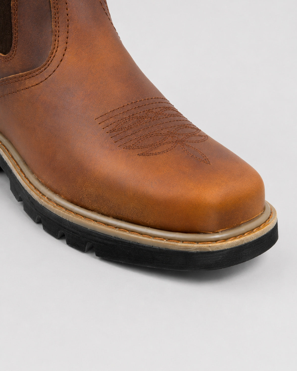 Botin Vaquera Piel Hombre Trabajo Resistente Cowboy Texaban