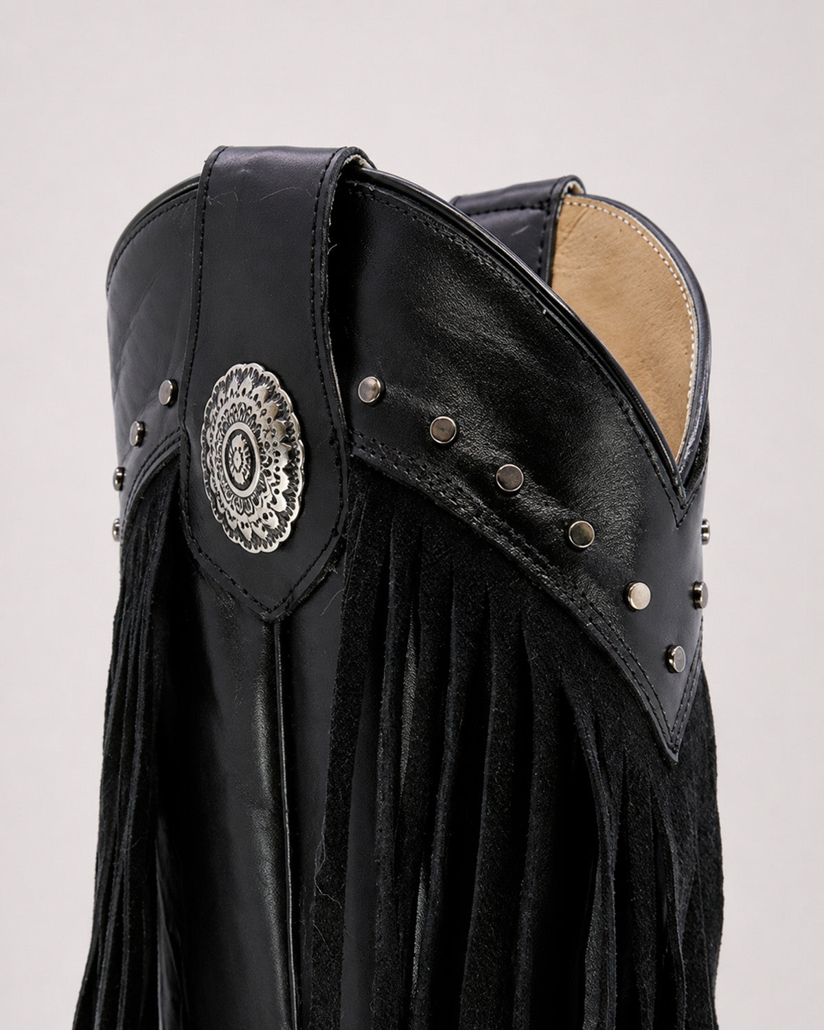 Bota Vaquera Piel 36422 Negro