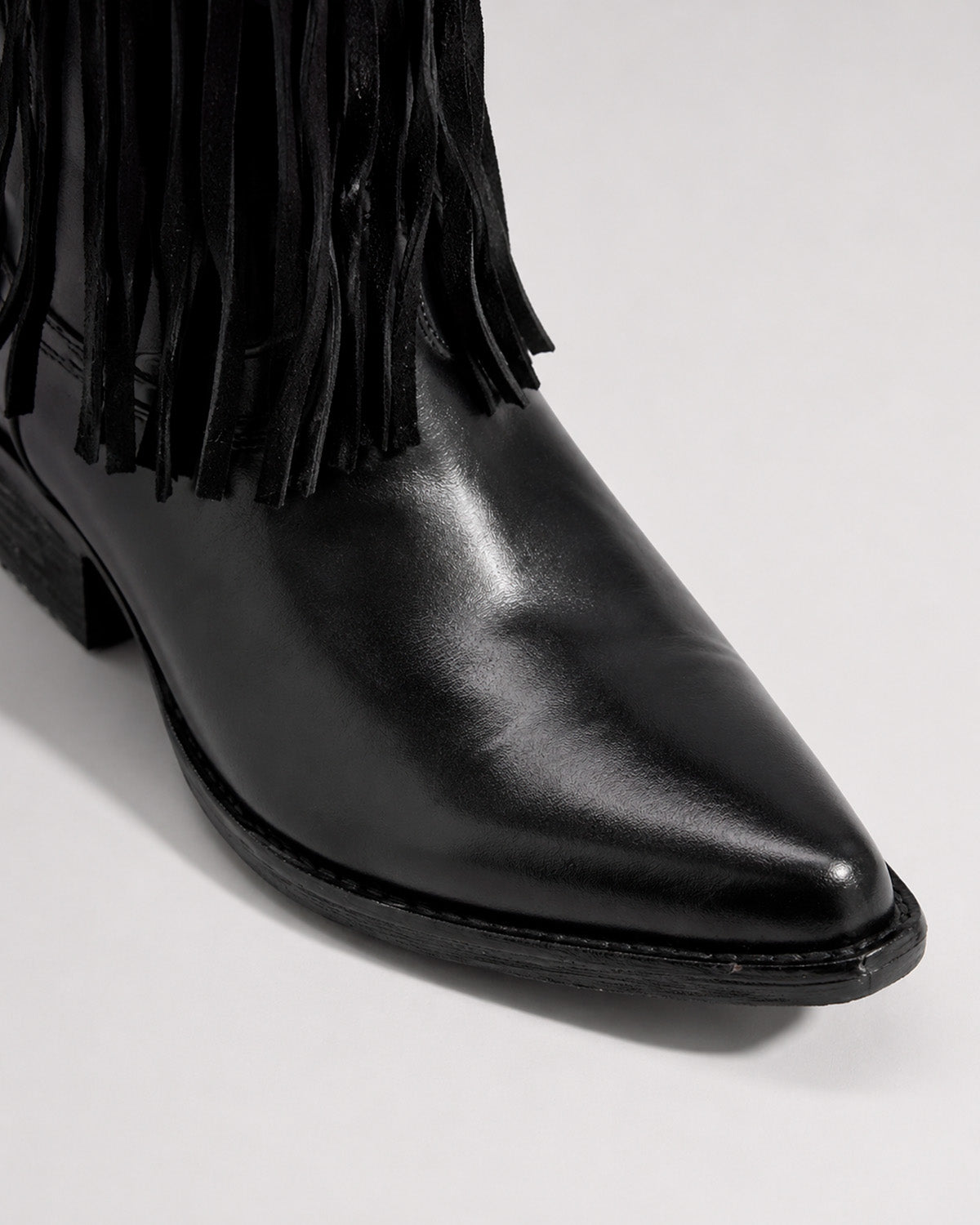 Bota Vaquera Piel Gamuza Mujer Barbas Western Rodeo Texaban