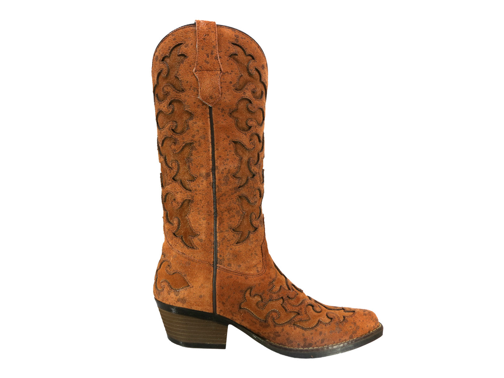Bota Vaquera de Piel Mujer Bordado a mano Western Texaban