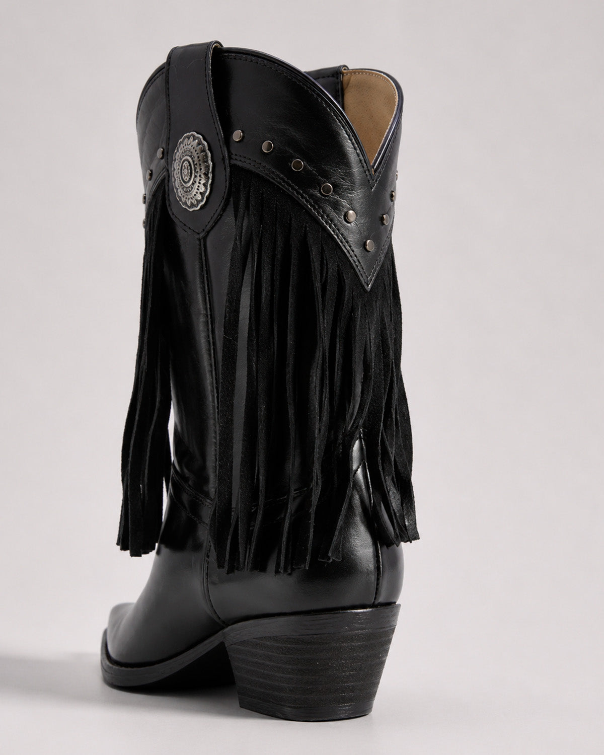 Bota Vaquera Piel 36422 Negro