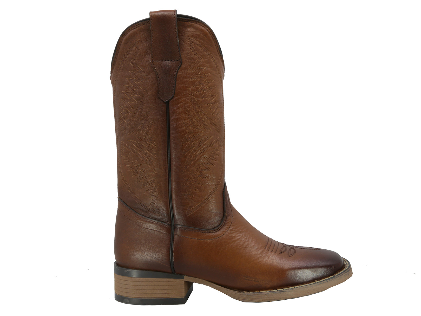Bota Cowboy de Piel Texaban Texana 36210 Ocre para Mujer