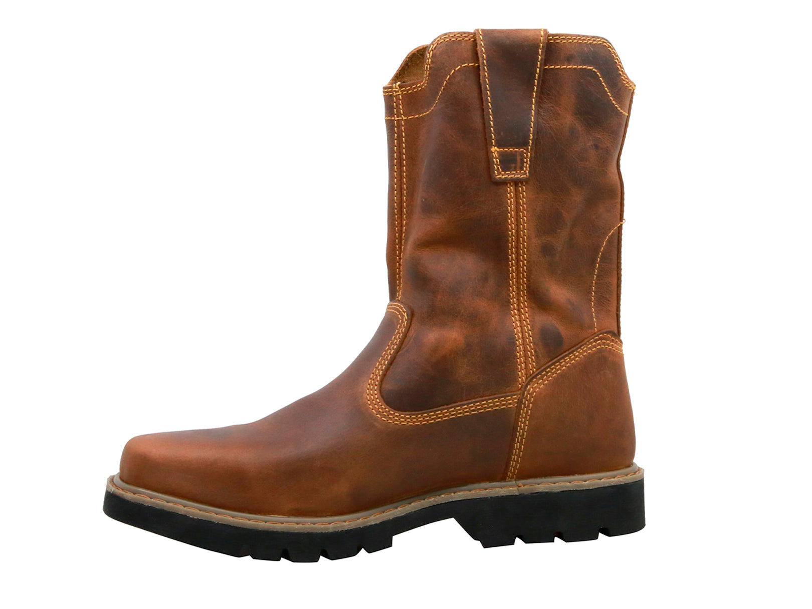 Bota Vaquera Piel Hombre Trabajo Resistente Cowboy Texaban