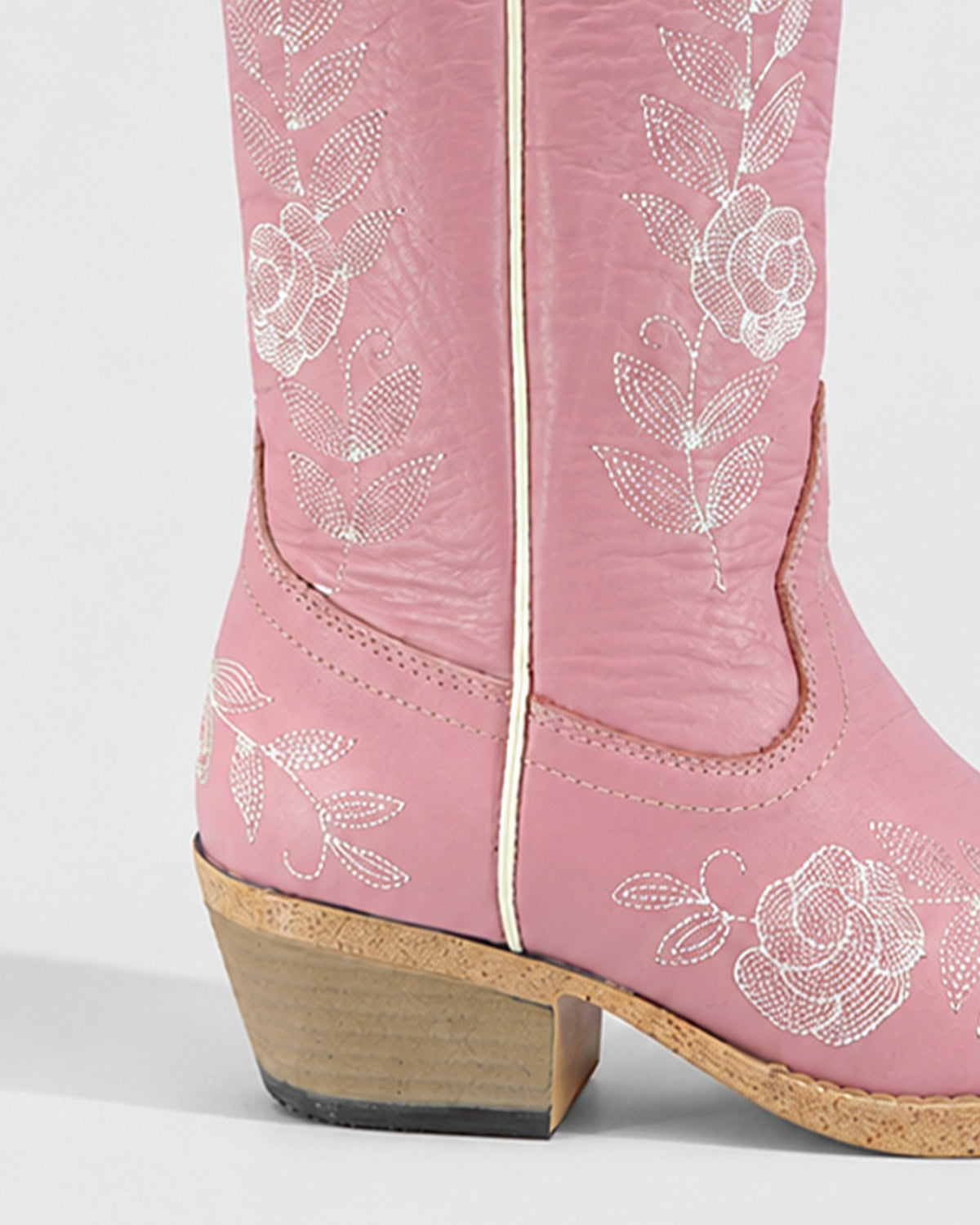 Bota Vaquera Piel 36425 Rosa