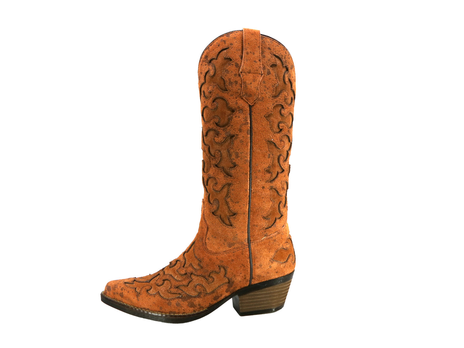 Bota Vaquera Texaban Eleonora 36199 Color Orange para Mujer