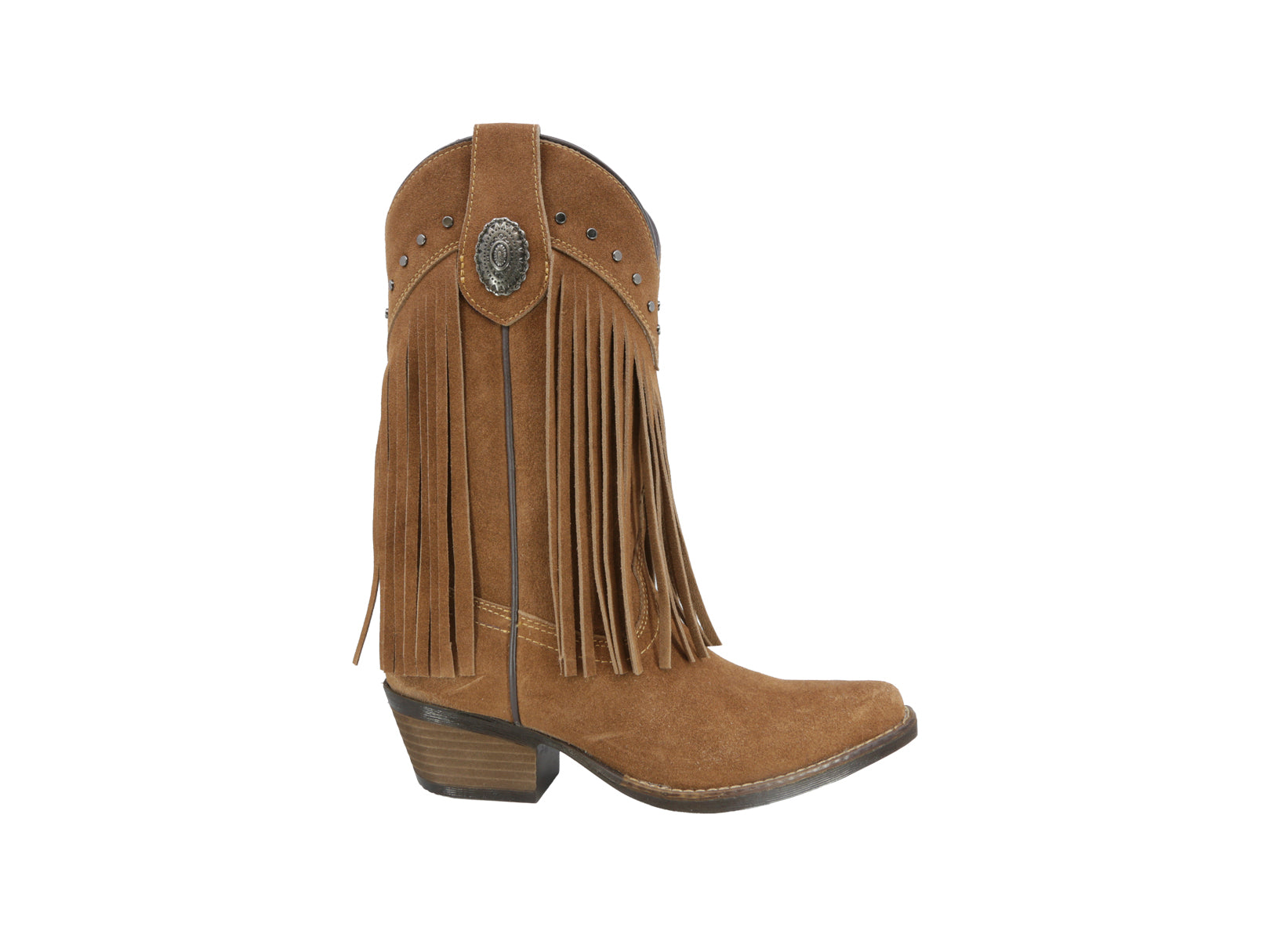 Bota con flecos Vaquera Texaban Eleonora 36422 Canela