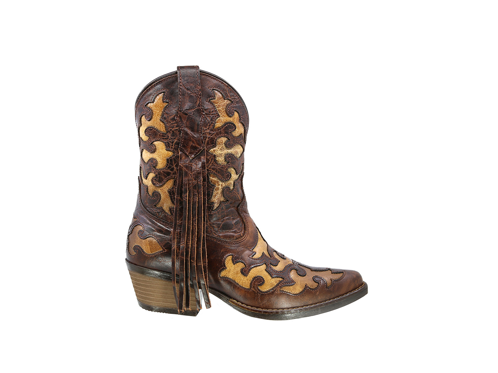 Bota Vaquera Texaban Eleonora 36196 Color Miel para Mujer