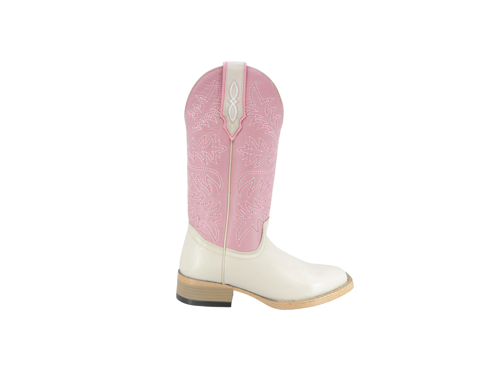 Bota Vaquera Texaban Texana 36403 Color Rosa y Blanco para Dama