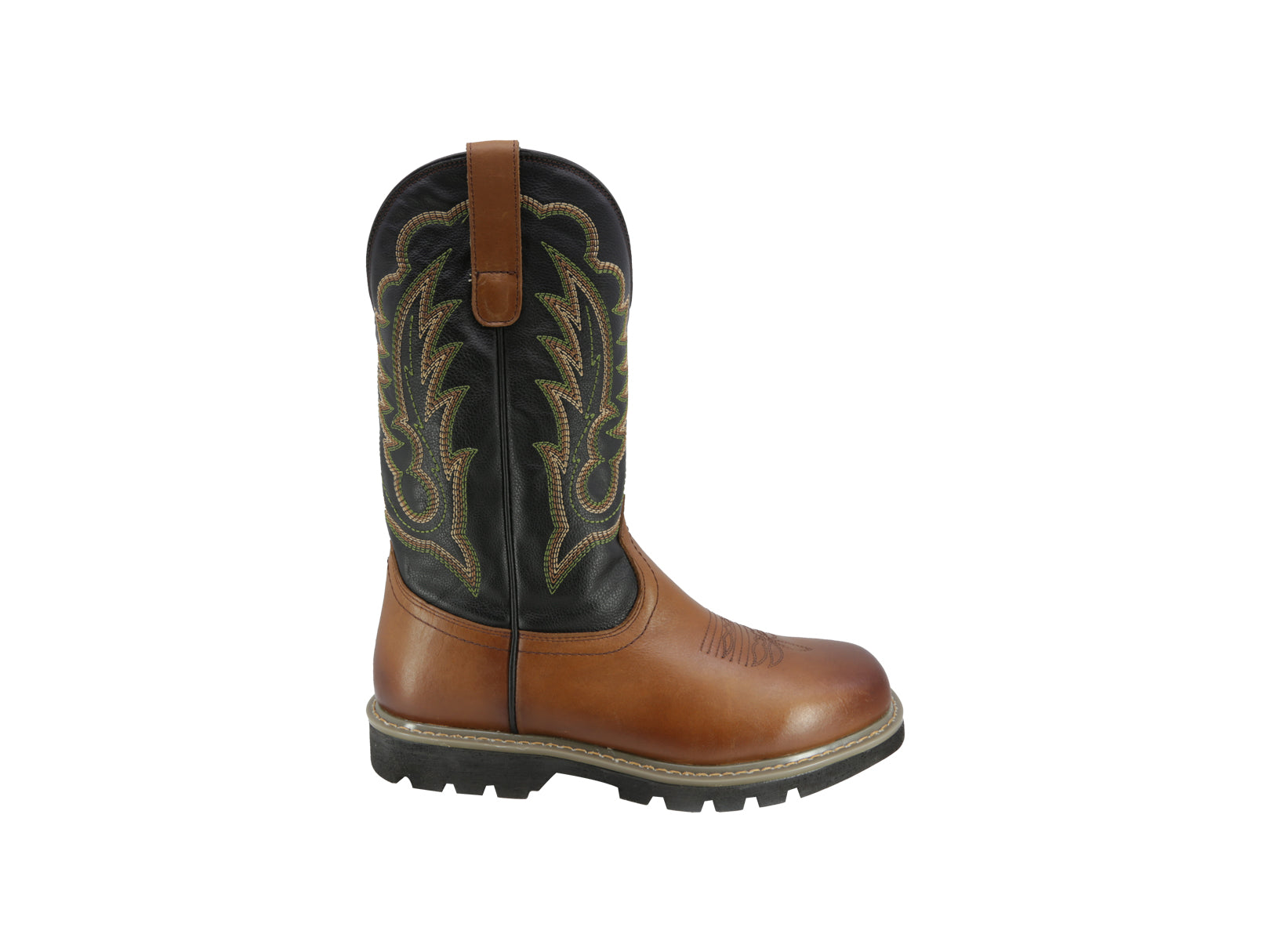 Bota Vaquera Piel Hombre Trabajo Resistente Cowboy Texaban