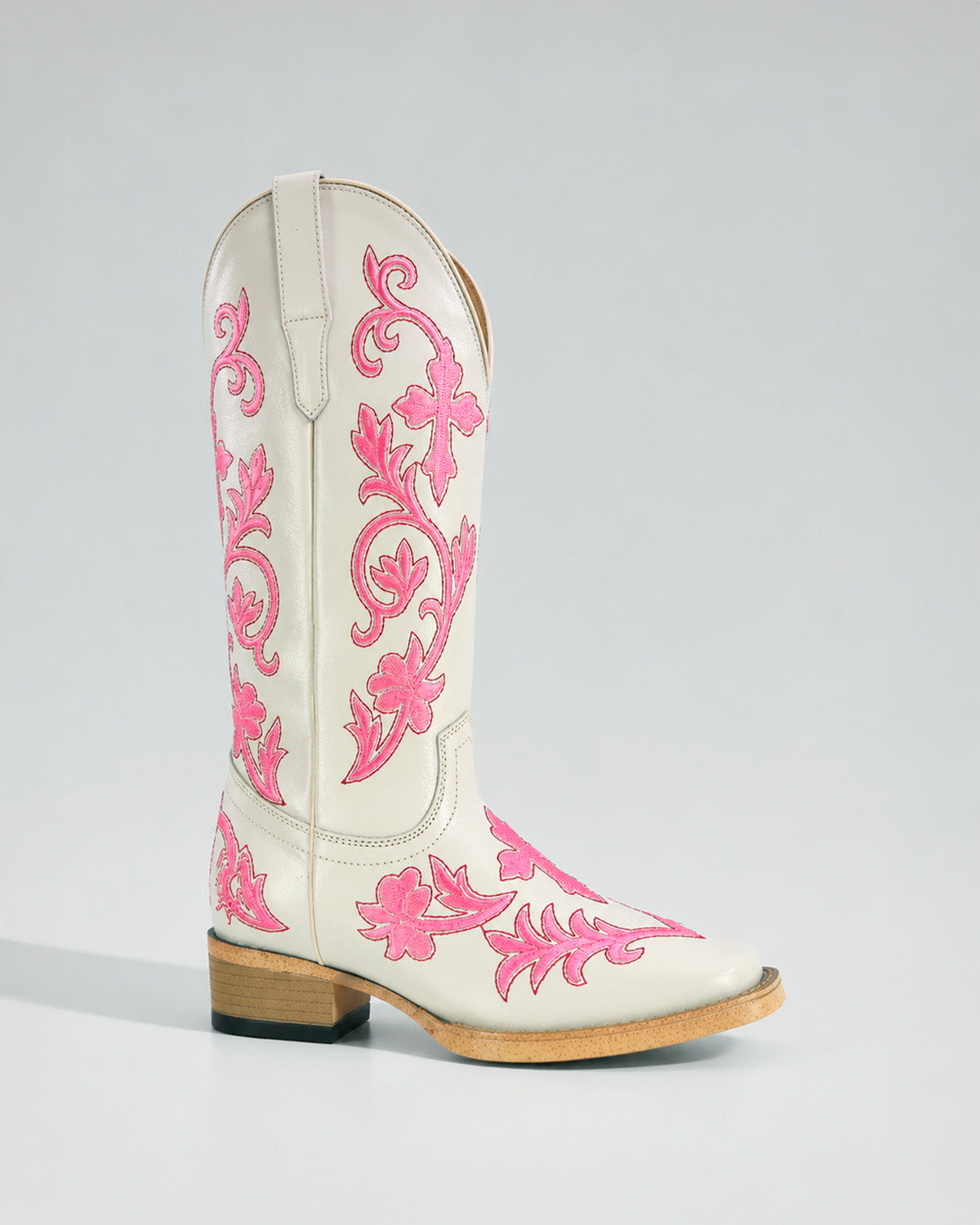 Bota Vaquera Piel 36400 Hueso