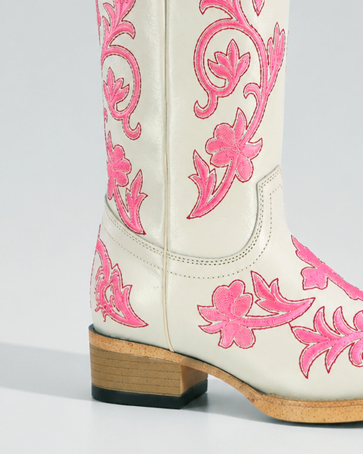 Bota Vaquera Piel 36400 Hueso