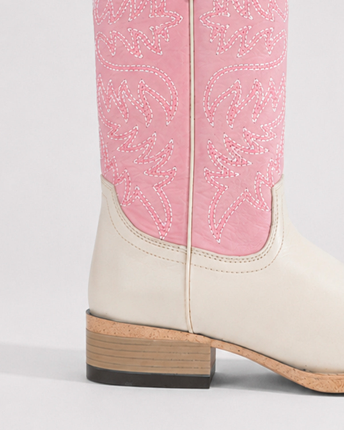Bota Vaquera Piel 36403 Rosa